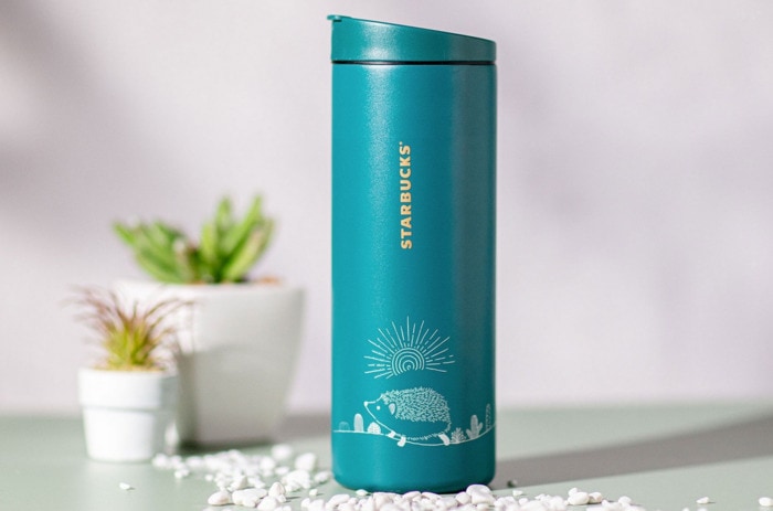 Starbucks Happy Hedgehog Collection - Teal Blue Tumbler