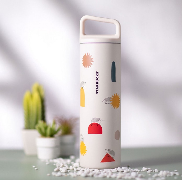 Starbucks Happy Hedgehog Collection - White Sunflower Tumbler