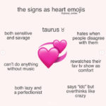 Taurus Memes - heart emoji