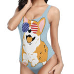 Best Swimsuits 2021 - Corgi American Flag sunglasses