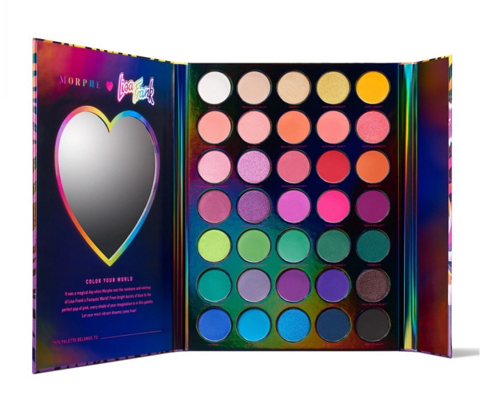 Lisa Frank Morphe - inside of eyeshadow palette