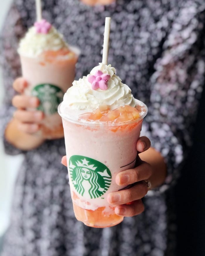 Starbucks Frappuccino Flavors - Peach Blossom Frappuccino 