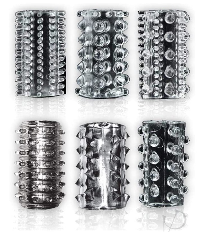 Types of Sex Toys - Crystalline TPR Cock Sleeves