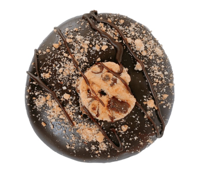 Vegan Dunkin Donuts - chocolate chip doughnut