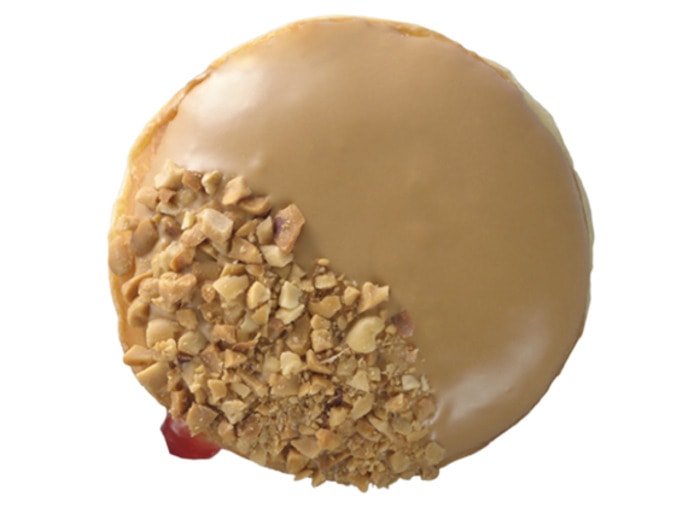 Vegan Dunkin Donuts - peanut butter jelly doughnut