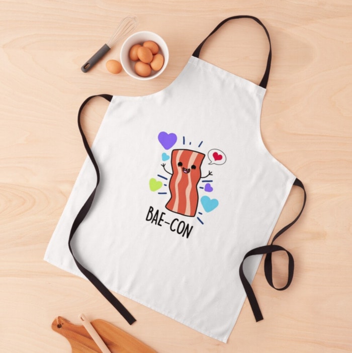 Bacon Puns - Bae con apron