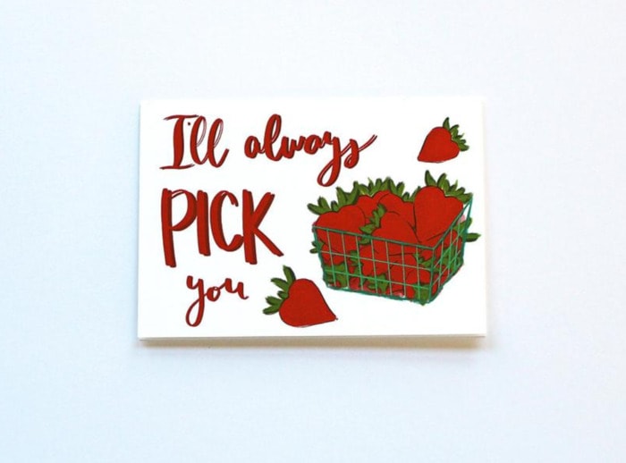 Berry Puns - I'll always pick you card