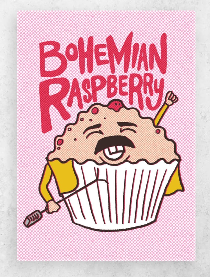 Berry Puns - bohemian raspberry