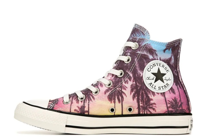 Cool Sneakers for Women - Chuck Taylor All Star Hi Top Palm Print