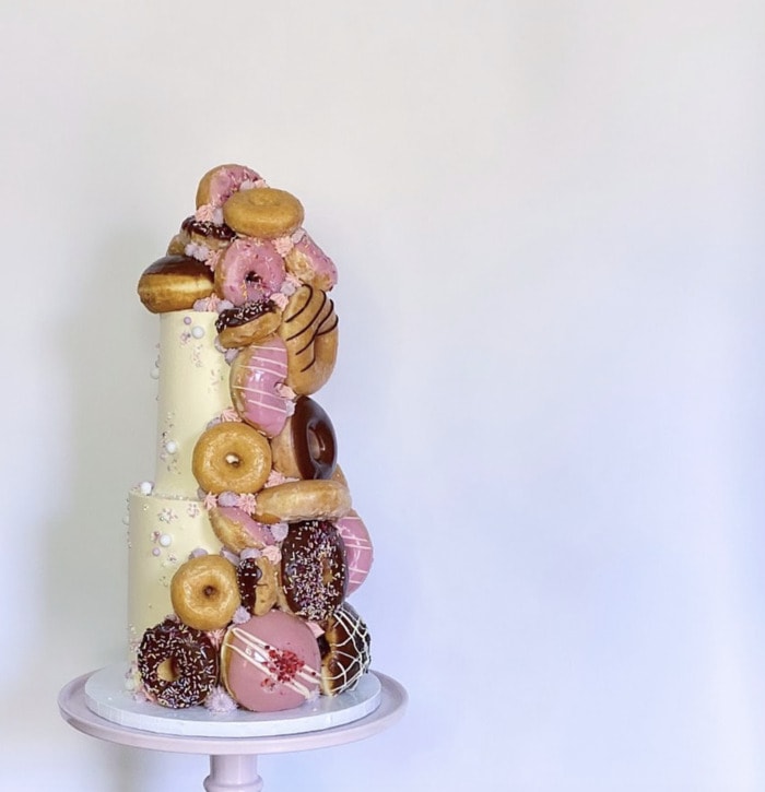 Donut Cakes - Krispy Kreme Covered Cake