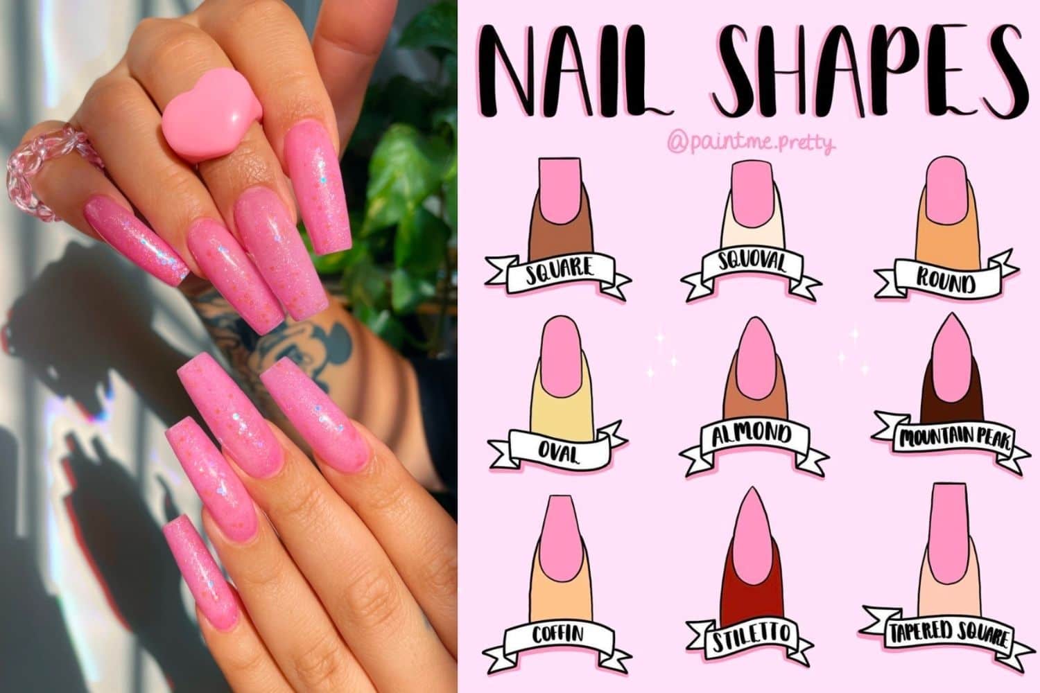 How to Create the 9 Most Common Nail Shapes - Let's Eat Cake How to Create the 9 Most Common Nail Shapes - Let's Eat Cake