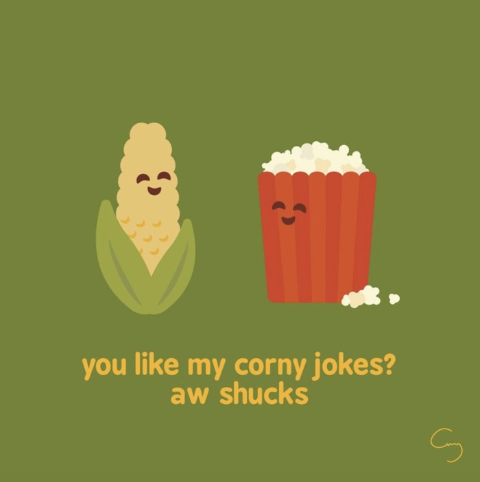 Popcorn Puns - corny jokes aw shucks