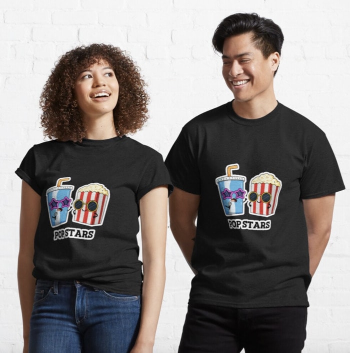 Popcorn Puns - pop stars shirt