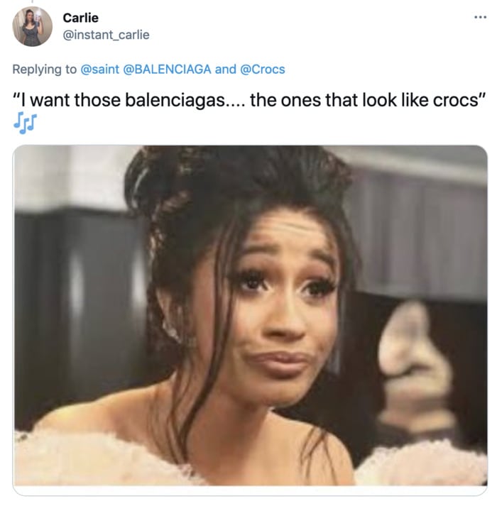 Balenciaga Crocs - cardi b