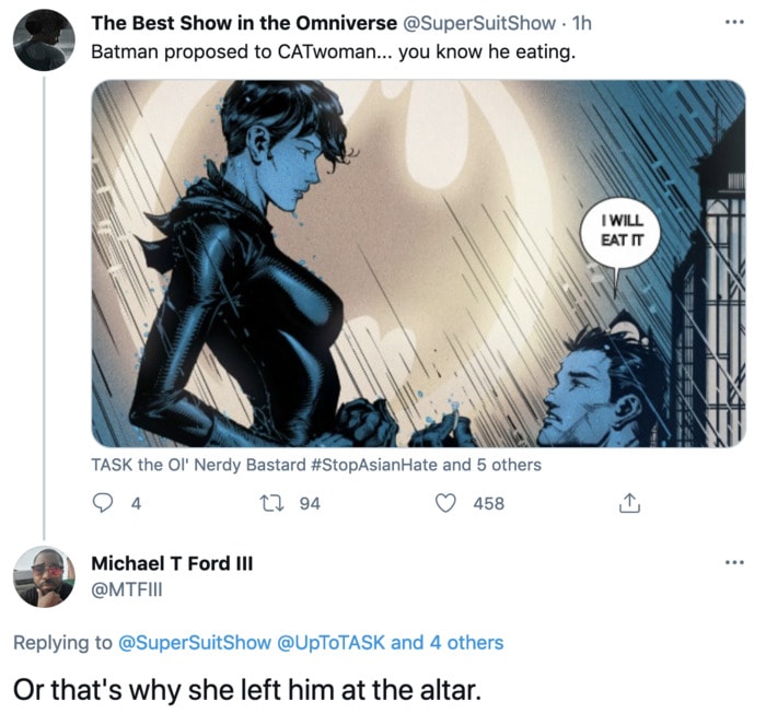 Batman Going Down on Catwoman - proposal