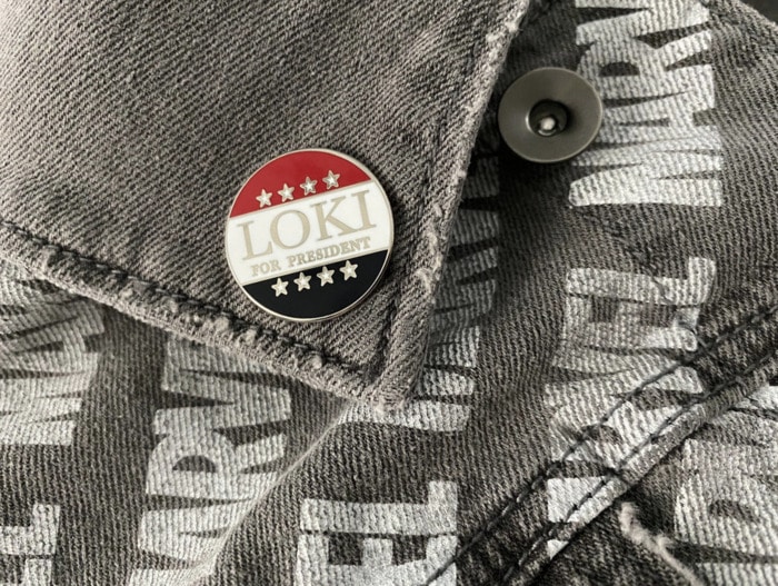 Loki Gift Guide - Loki For President Pin