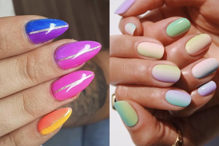 Neon Ombre Nails - wide 6