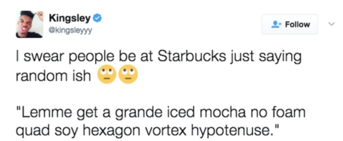 Starbucks Memes Tweets - hypoteneuse