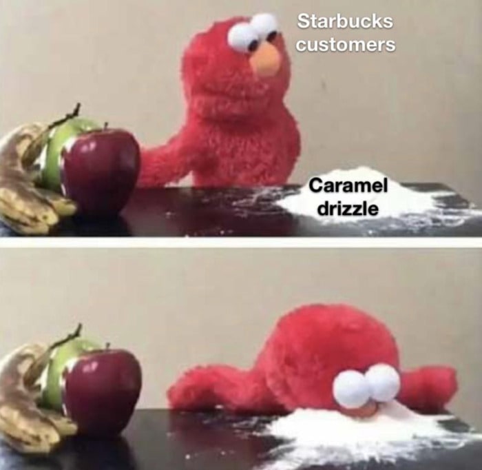 Starbucks Memes Tweets - caramel drizzle