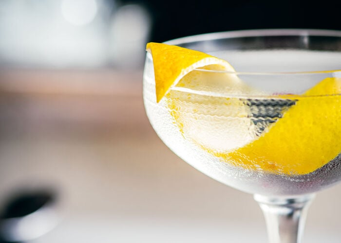 Vesper Cocktail closeup