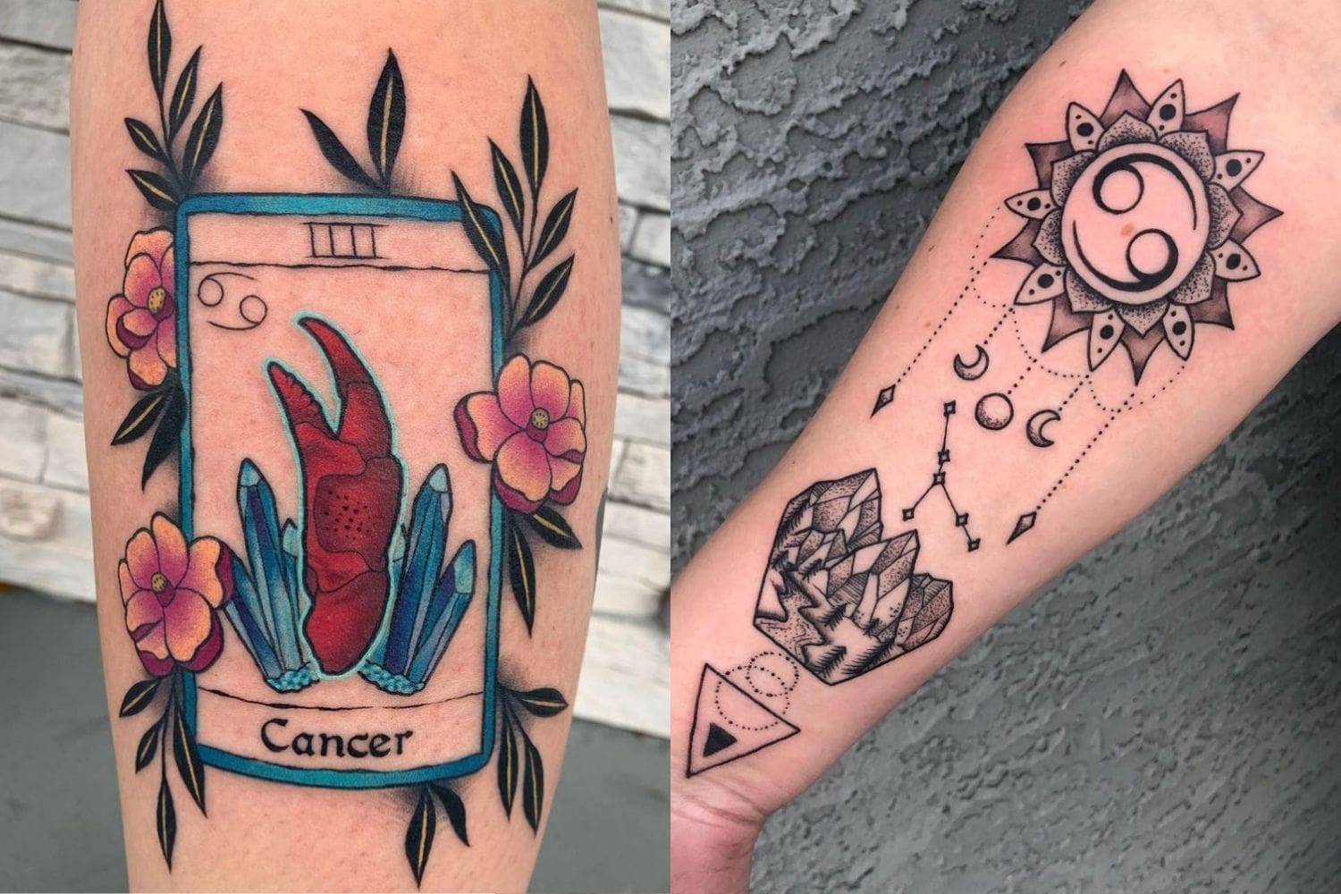 15 Cancer Zodiac Tattoos To Inspire Your Next Ink - Let's Eat Cake