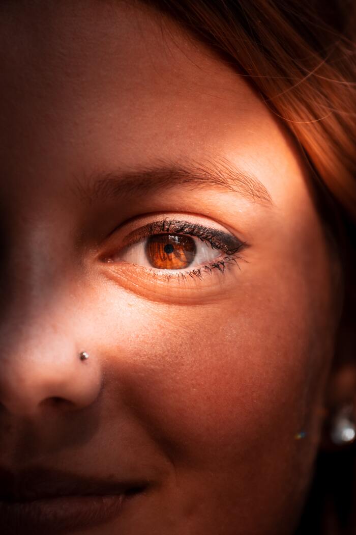 nose piercing - simple stud