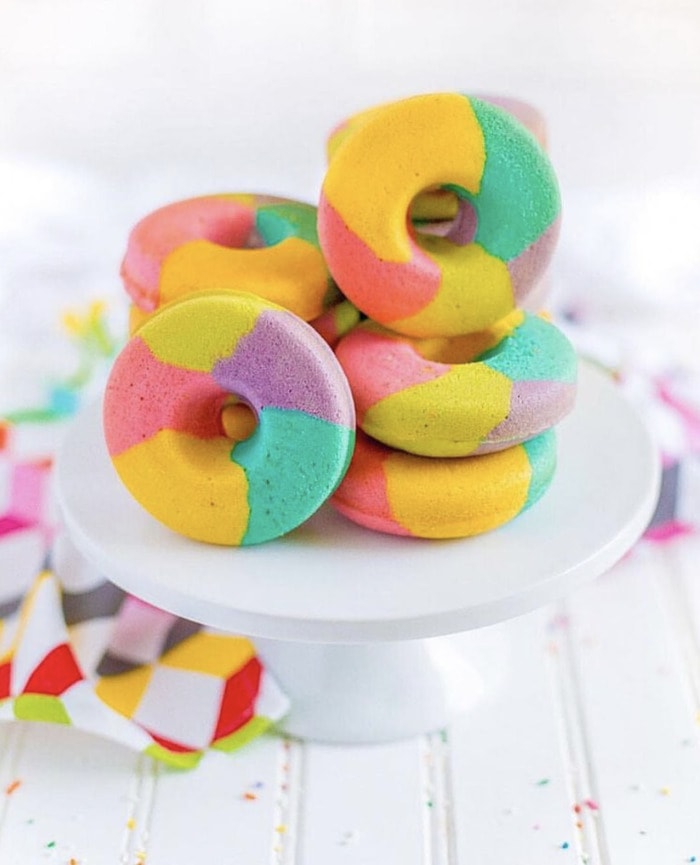 Rainbow Donuts - Baked Art Donuts