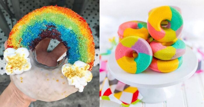 Rainbow Donuts