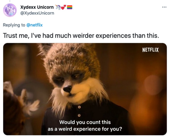 Sexy Beasts Tweets - weirder experiences than this