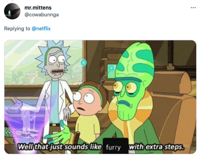 Sexy Beasts Tweets - furry Rick and Morty