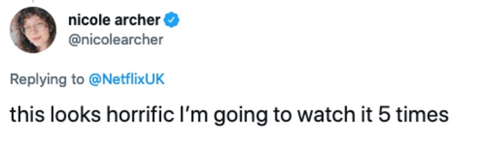 Sexy Beasts Tweets - horrific watch 5 times