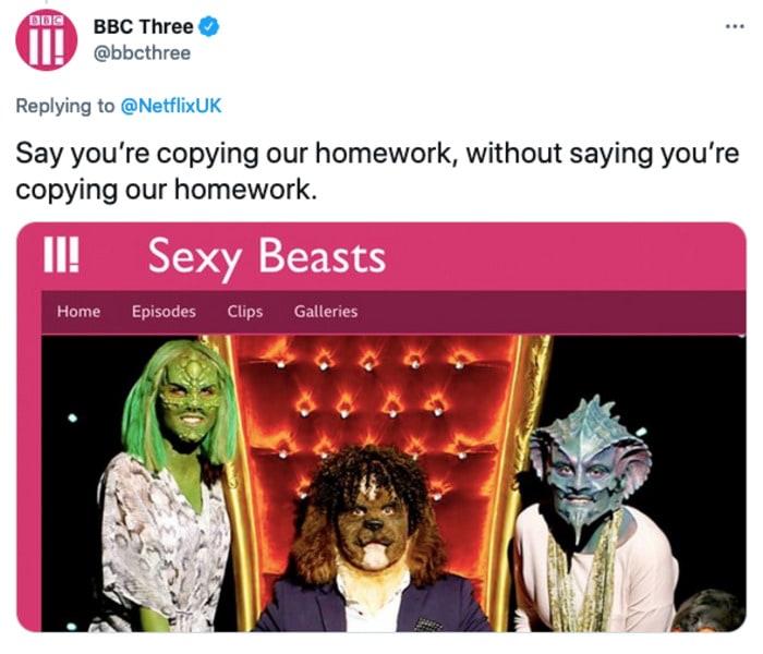 Sexy Beasts Tweets - copying homework