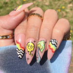 Summer Nail Designs - psychadelic nails