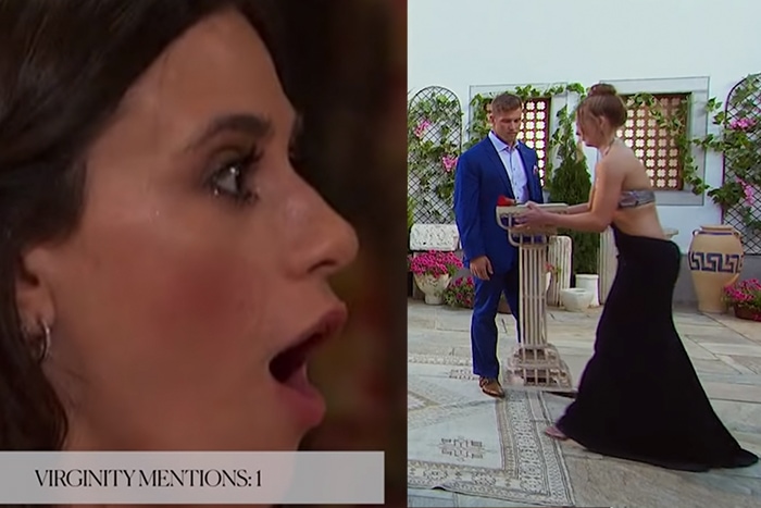 Awkward Bachelor Bachelorette Moments - virginity Luke moving podium