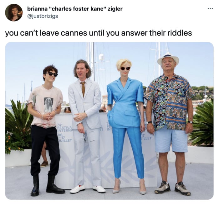 Bill Murray Photo Cannes - riddles