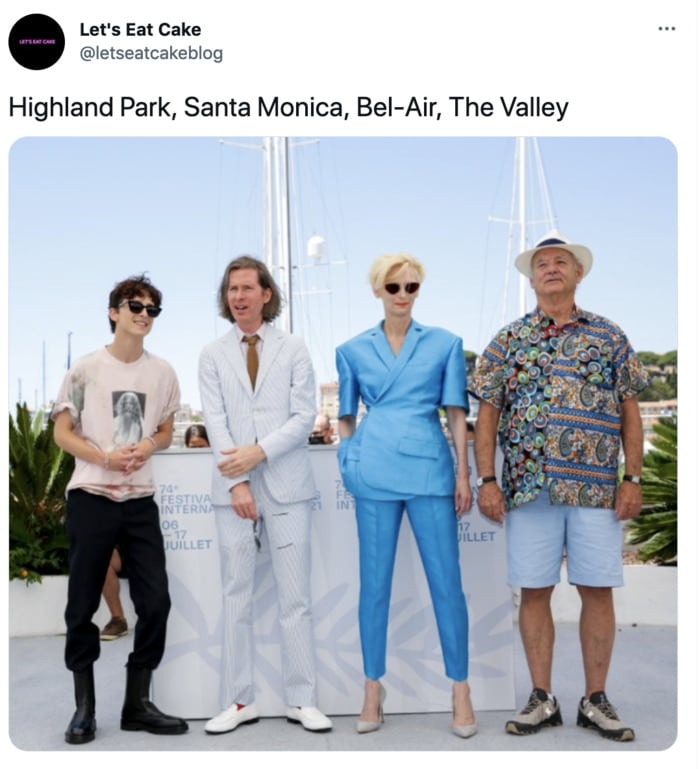 Bill Murray Photo Cannes - los angeles neighborhoods