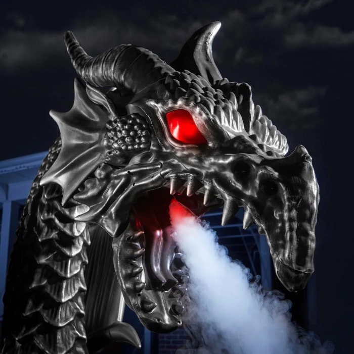 Home Depot Fog Breathing Dragon - fog breathing dragon head