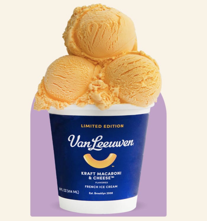 Kraft Mac and Cheese Ice Cream - Van Leeuwen pin