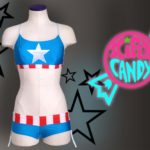 Nerdy Swimsuits - Captain America