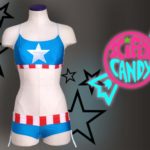 Nerdy Swimsuits - Captain America