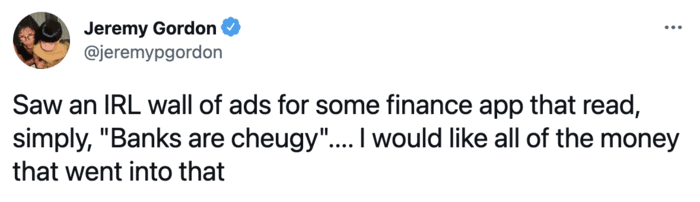 Cheugy Tweets - banks are cheugy