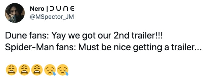 Dune Tweets - 2nd trailer