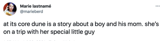 Dune Tweets - mom and special guy