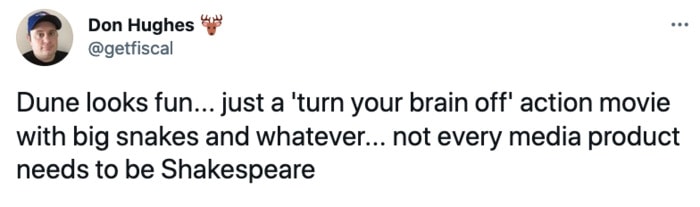 Dune Tweets - turn your brain off