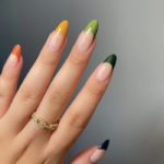 Fall Nail Designs - autumn ombre tips