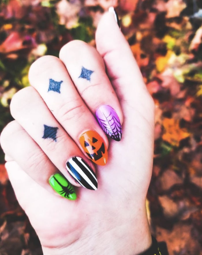 Fall Nail Designs - Halloween nails