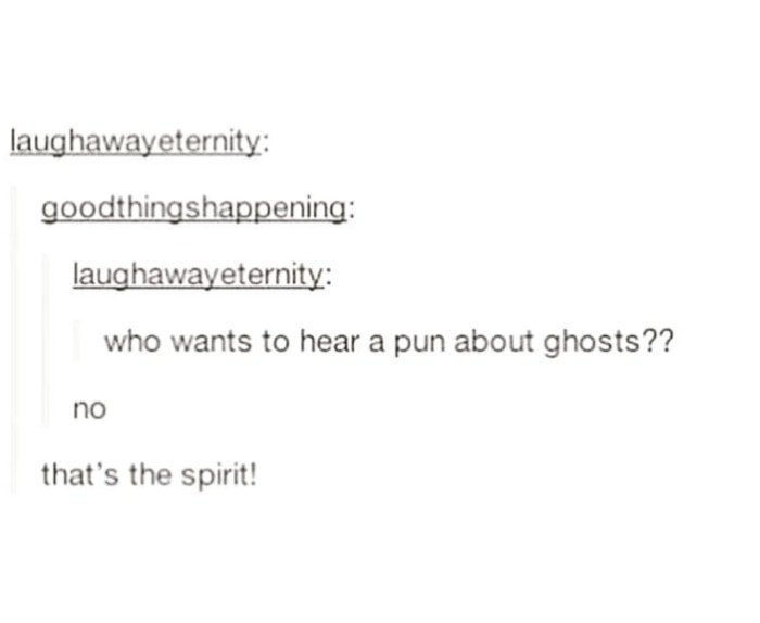 Ghost Puns - that's the spirit