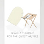 Ghost Puns - ghost writers card