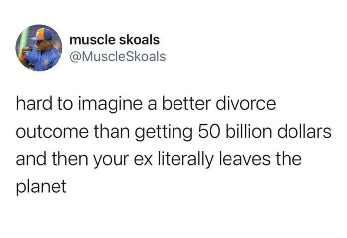 Jeff Bezos Space Tweets - divorce outcome