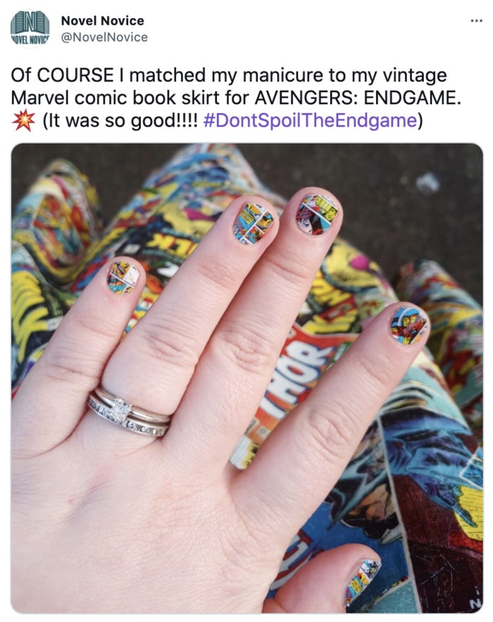 Marvel Nails - Comic Book Nail Design